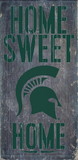 Michigan State Spartans Wood Sign - Home Sweet Home 6