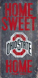 Ohio State Buckeyes Wood Sign - Home Sweet Home 6