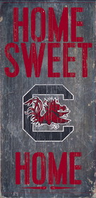 South Carolina Gamecocks Wood Sign - Home Sweet Home 6"x12"