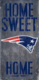 New England Patriots Wood Sign - Home Sweet Home 6