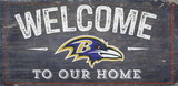 Baltimore Ravens Sign Wood 6x12 Welcome To Our Home Design