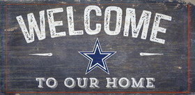 Dallas Cowboys Sign Wood 6x12 Welcome To Our Home Design
