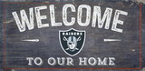 Las Vegas Raiders Sign Wood 6x12 Welcome To Our Home Design