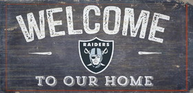 Las Vegas Raiders Sign Wood 6x12 Welcome To Our Home Design