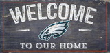 Philadelphia Eagles Sign Wood 6x12 Welcome To Our Home Design