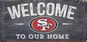San Francisco 49ers Sign Wood 6x12 Welcome To Our Home Design