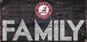 Alabama Crimson Tide Sign Wood 12x6 Family Design