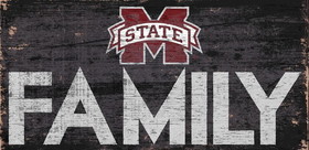 Mississippi State Bulldogs Sign Wood 12x6 Family Design