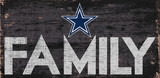 Dallas Cowboys Sign Wood 12x6 Family Design