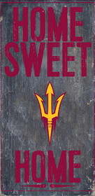 Arizona State Sun Devils Wood Sign - Home Sweet Home 6x12