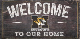 Missouri Tigers Sign Wood 6x12 Welcome To Our Home Design