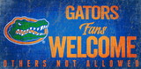 Florida Gators Wood Sign Fans Welcome 12x6