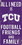 TCU Horned Frogs Sign Wood 6x12 Football Friends and Family Design Color