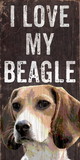 Pet Sign Wood I Love My Beagle 5