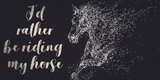 Pet Sign Wood I'd Rather Be With My Horse 10