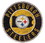 Pittsburgh Steelers Sign Wood 12 Inch Round State Design