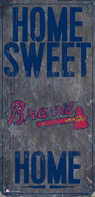 Atlanta Braves Sign Wood 6x12 Home Sweet Home Design