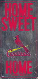 Saint (St.) Louis Cardinals Sign Wood 6x12 Home Sweet Home Design