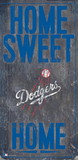 Los Angeles Dodgers Sign Wood 6x12 Home Sweet Home Design