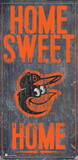 Baltimore Orioles Sign Wood 6x12 Home Sweet Home Design