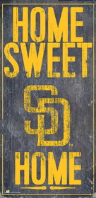 San Diego Padres Sign Wood 6x12 Home Sweet Home Design
