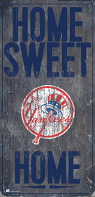 New York Yankees Sign Wood 6x12 Home Sweet Home Design