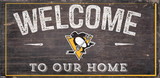 Pittsburgh Penguins Sign Wood 6x12 Welcome To Our Home Design
