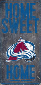 Colorado Avalanche Sign Wood 6x12 Home Sweet Home Design