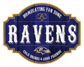 Baltimore Ravens Sign Wood 12 Inch Homegating Tavern