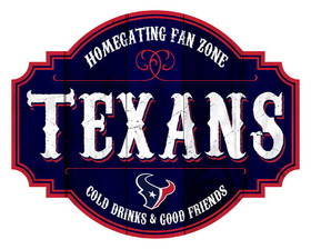 Houston Texans Sign Wood 12 Inch Homegating Tavern