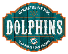 Miami Dolphins Sign Wood 12 Inch Homegating Tavern