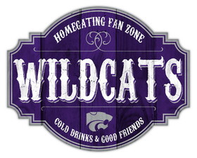 Kansas State Wildcats Sign Wood 12 Inch Homegating Tavern