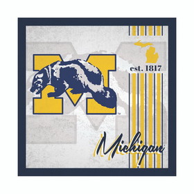Michigan Wolverines Sign Wood 10x10 Album Design