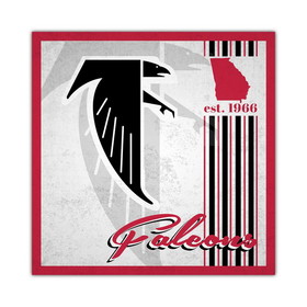 Atlanta Falcons Sign Wood 10x10 Album Design