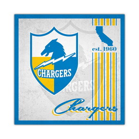 Los Angeles Chargers Sign Wood 10x10 Album Design