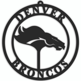 Denver Broncos Sign Door Hanger 16 Inch