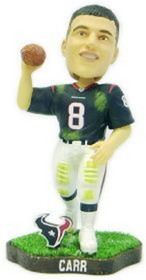 Houston Texans David Carr Game Worn Forever Collectibles Bobblehead CO