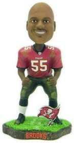 Tampa Bay Buccaneers Derrick Brooks Game Worn Forever Collectibles Bobblehead CO