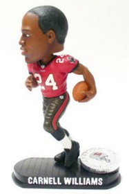 Tampa Bay Buccaneers Carnell Williams Forever Collectibles Black Base Bobblehead CO