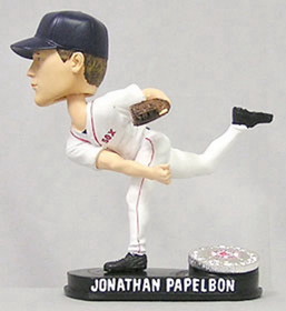 Boston Red Sox Jonathan Papelbon Forever Collectibles Blatinum Bobblehead CO