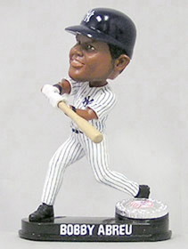 New York Yankees Bobby Abreu Forever Collectibles Blatinum Bobblehead CO