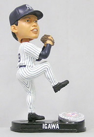 New York Yankees Kei Igawa Forever Collectibles Blatinum Bobblehead (Home)