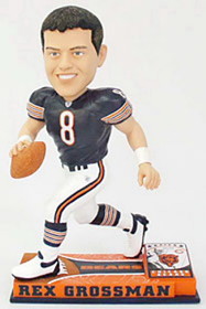 Chicago Bears Rex Grossman Forever Collectibles On Field Bobblehead CO