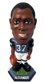 Seattle Seahawks Shaun Alexander Forever Collectibles Knucklehead Bobblehead CO