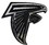 Atlanta Falcons Auto Emblem - Silver