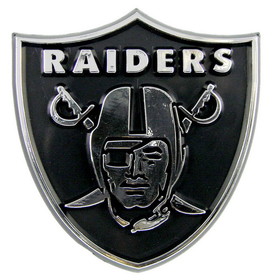 Oakland Raiders Auto Emblem - Silver