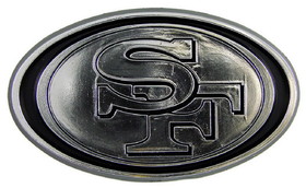 San Francisco 49ers Auto Emblem - Silver