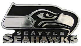 Seattle Seahawks Auto Emblem - Silver