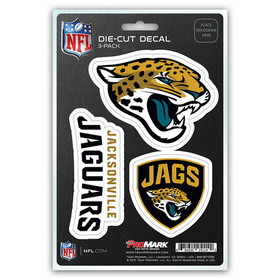 Jacksonville Jaguars Decal Die Cut Team 3 Pack