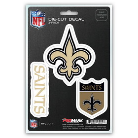 New Orleans Saints Decal Die Cut Team 3 Pack